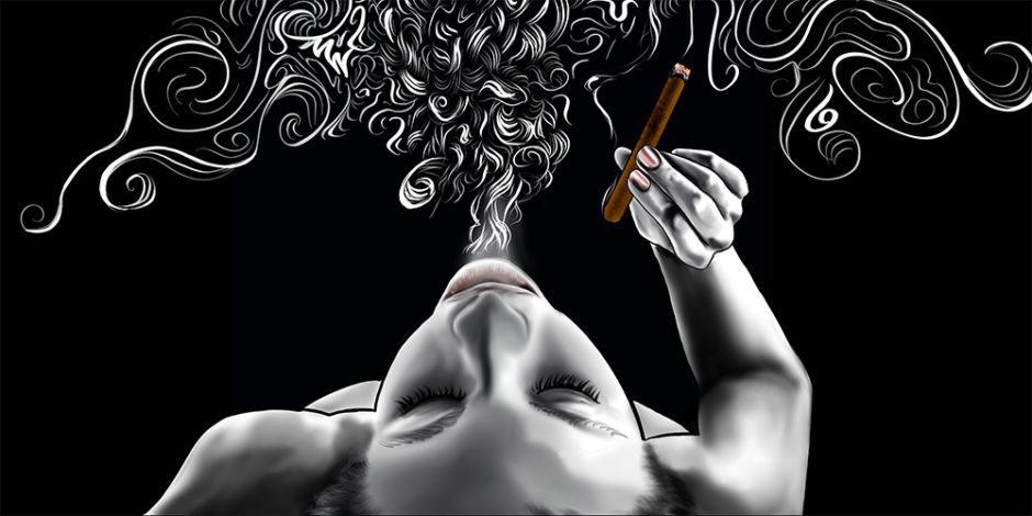"Exhale" Created for Madpipe Bar illustration