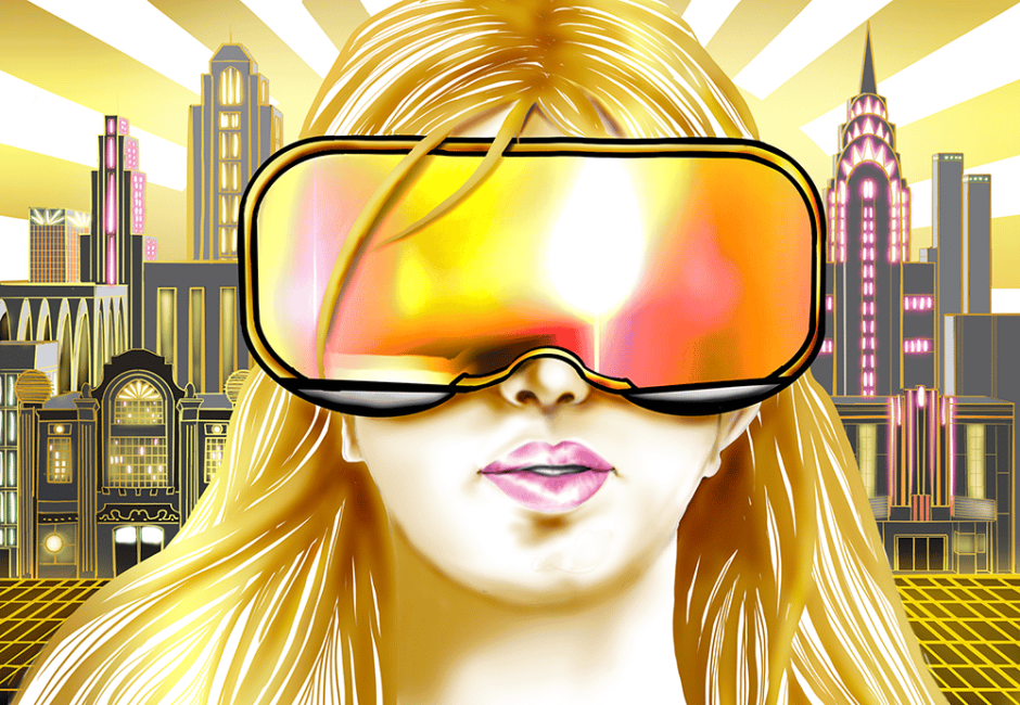 Editorial illustration for Virtual Reality website